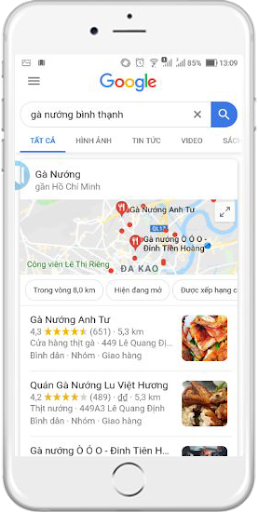 tối ưu Google map