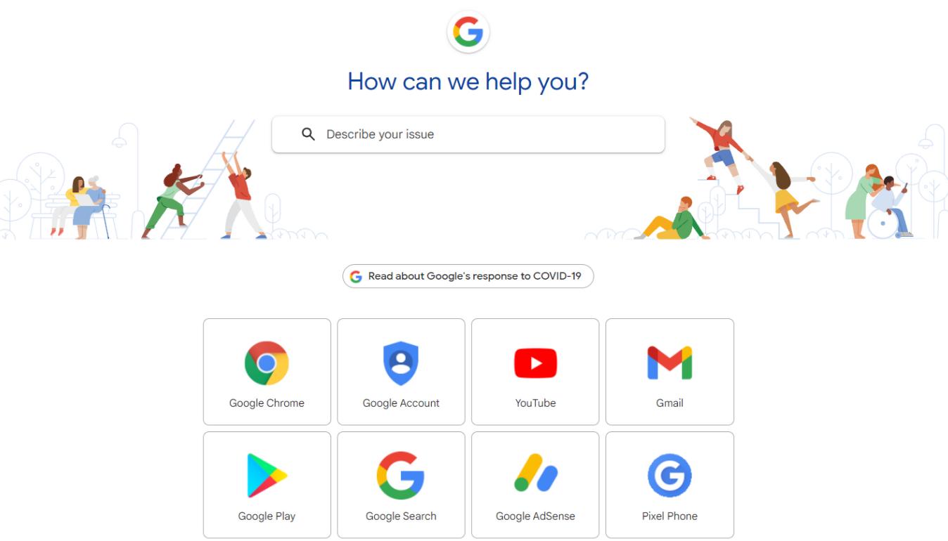Gửi yêu cầu hỗ trợ cho Google