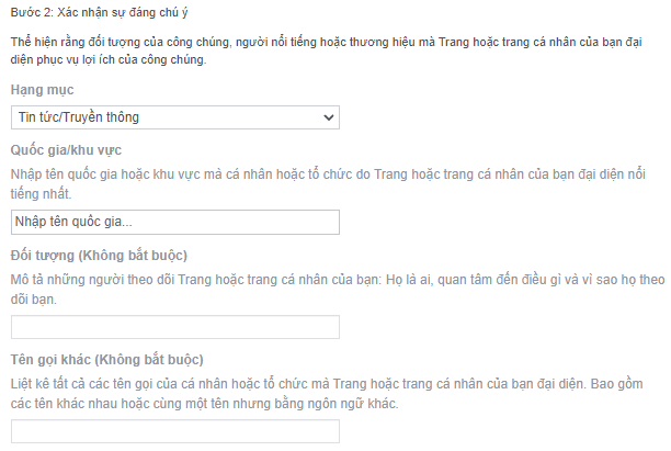 Bước 3: Xác nhận sự đáng chú ý