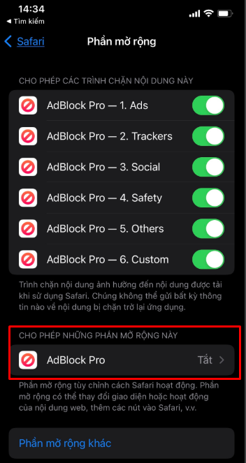 chặn quảng cáo youtube trong trình duyệt safari (2)
