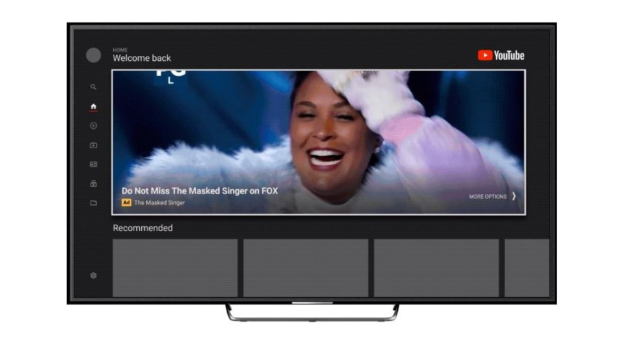 Quảng cáo trên trang đầu trên tv