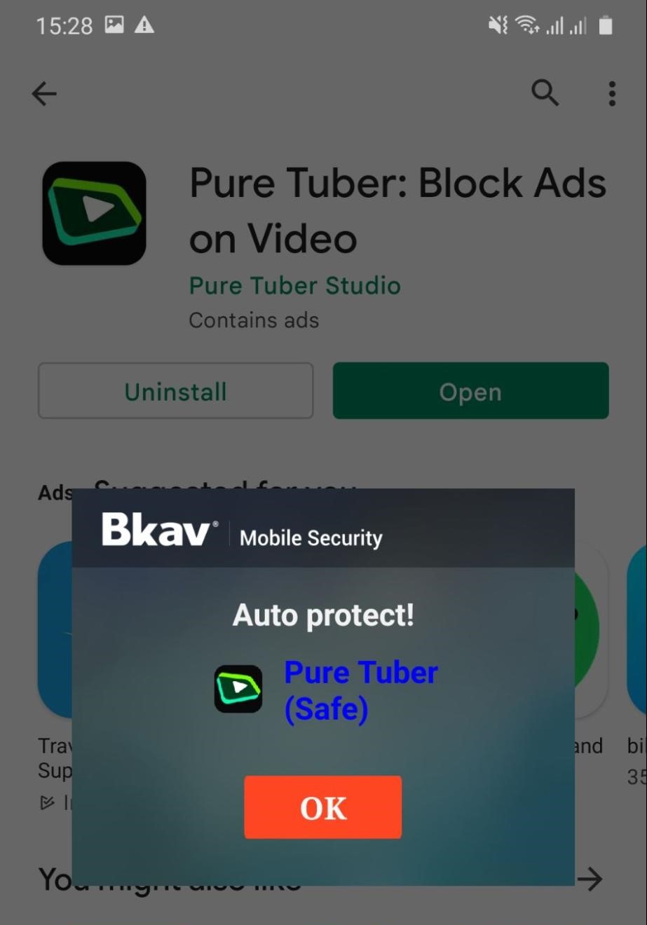 cài đặt App Pure Tuber chặn quảng cáo youtube trên android (3)