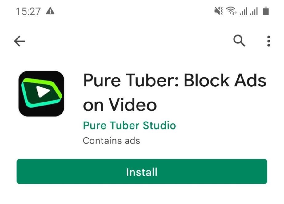 cài đặt App Pure Tuber chặn qunagr cáo youtube trên android (2)