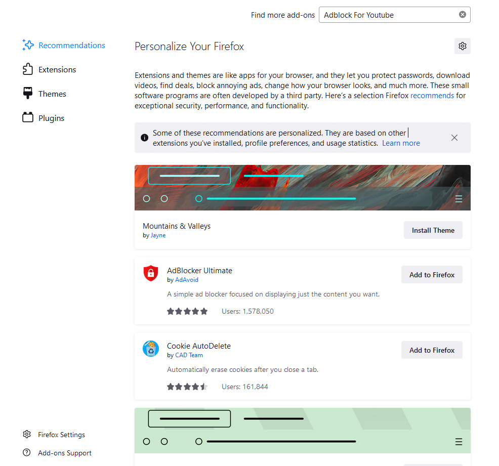cách cài đặt Adblock For Youtube
