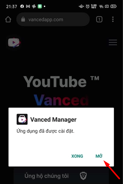 cách cài đặt Vanced manager 1