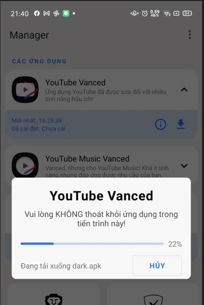 cách chặn quảng cáo bằng app youtube vanced (2)
