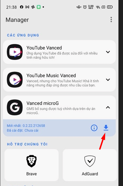 hướng dẫn cài đặt Vanced microG
