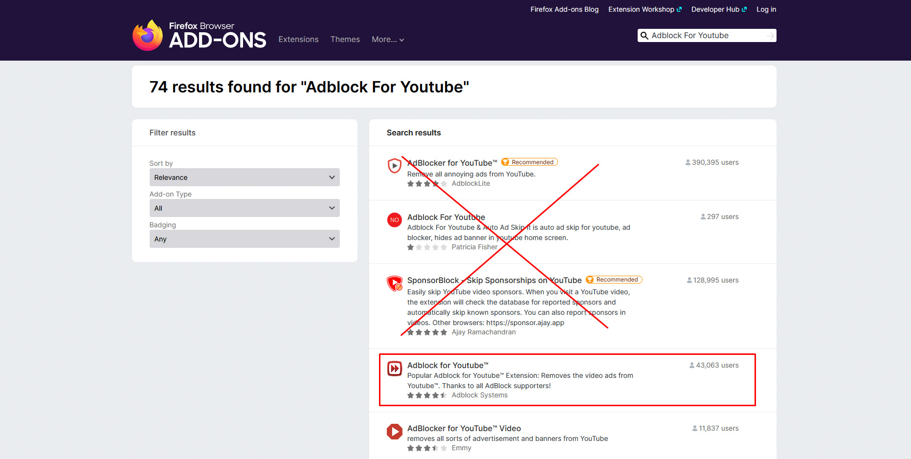 ứng dụng Adblock For Youtube