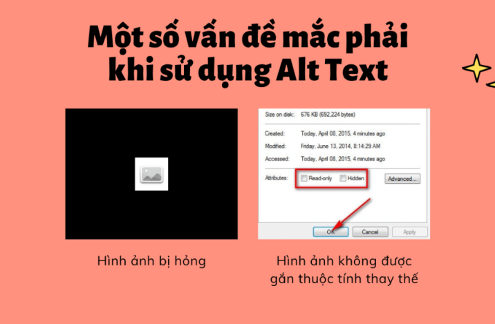 Vấn đề mắc phải khi sử dụng Alt Text