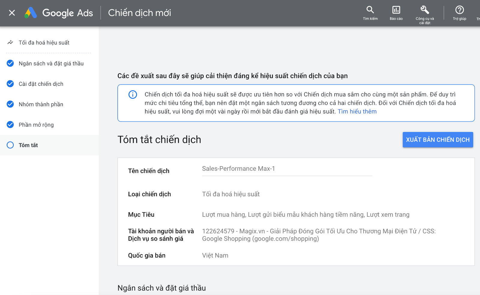 cách chạy chiến dịch tối đa hóa hiệu suất (hình 10)