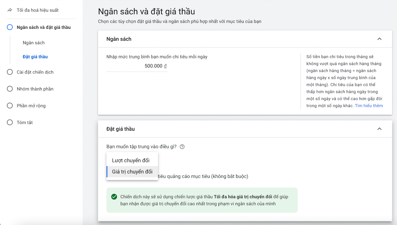 cách chạy chiến dịch tối đa hóa hiệu suất (hình 5)