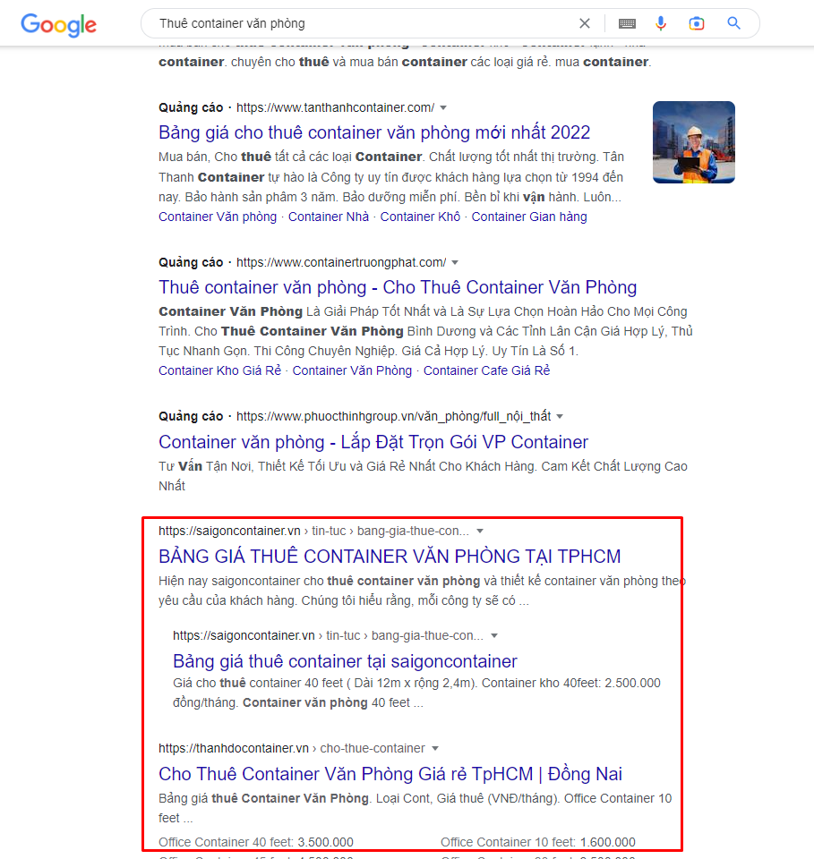 Organic search là gì