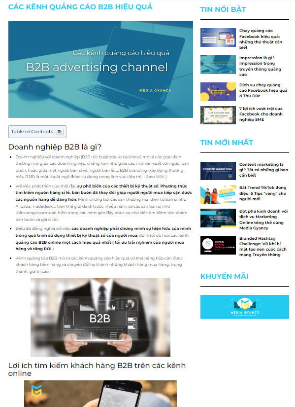 các loại content marketing - blog - bài viết chuẩn seo