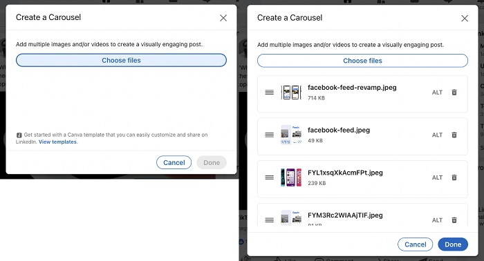 Carousel LinkedIn