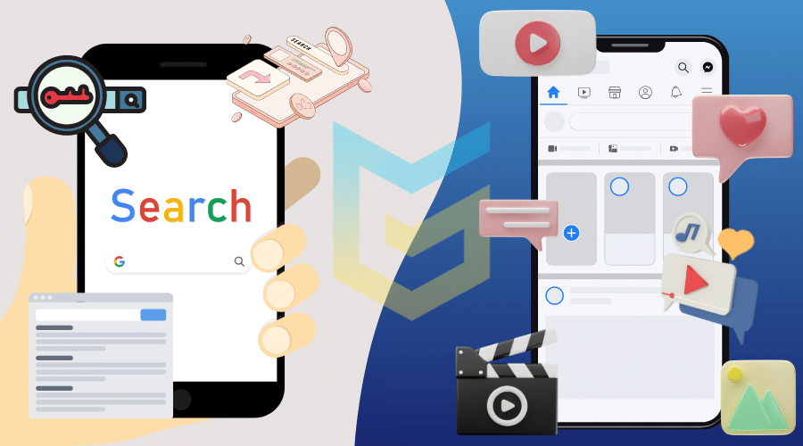 So sánh quảng cáo Facebook và Google 2