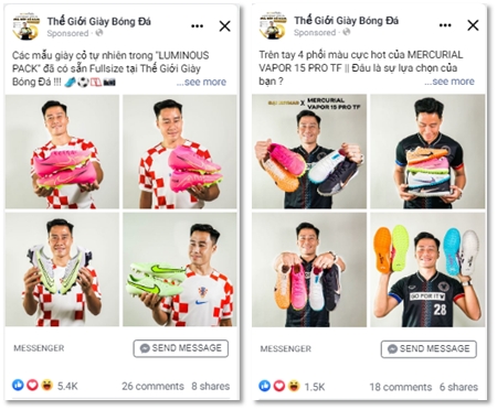 kết quả chạy quảng cáo cho khách hàng