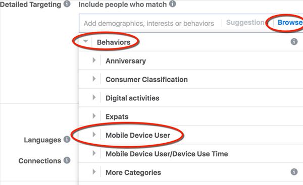 Nhắm mục tiêu quảng cáo Facebook 