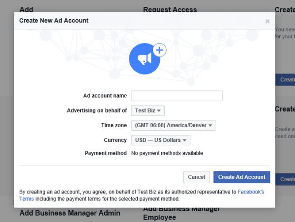 Tạo tài khoản Facebook Business