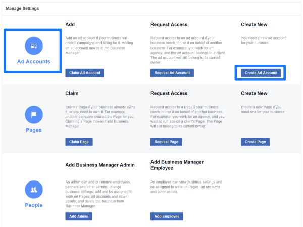 Tạo tài khoản Facebook Business