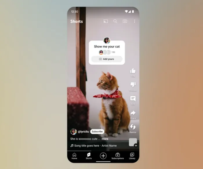 Tính năng "Add Yours" cực độc đáo trên Youtube Shorts