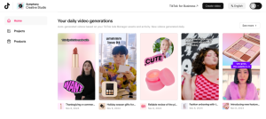 TikTok Ra Mắt Symphony Creative Studio: Gợi ý video hàng ngày